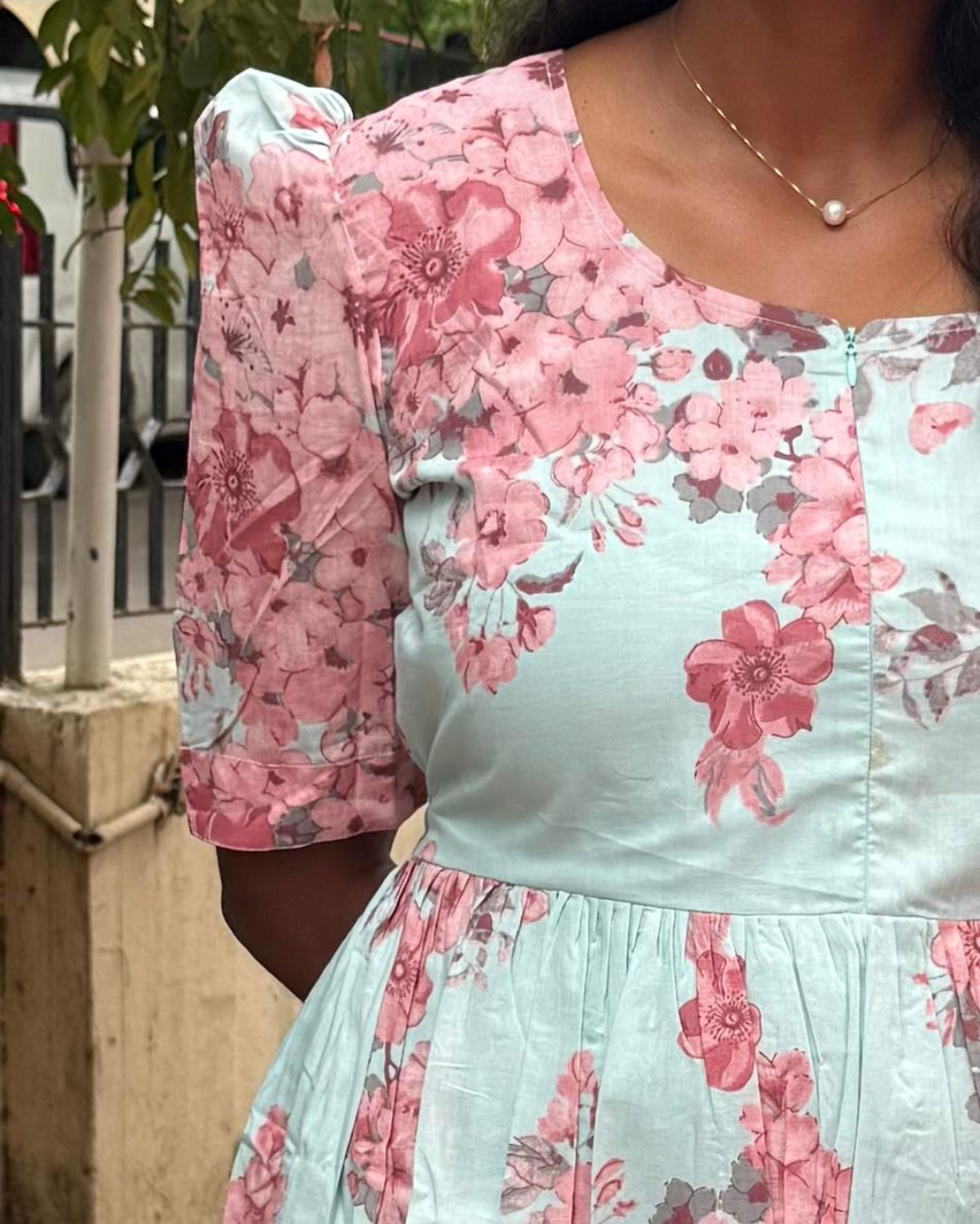 Pastel Petals Feeding Maxi Dress