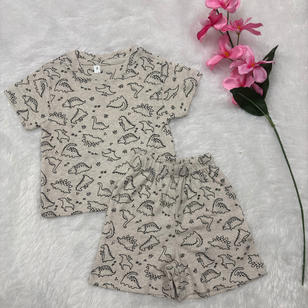 Dino - Kids Co-Ord Shorts Set