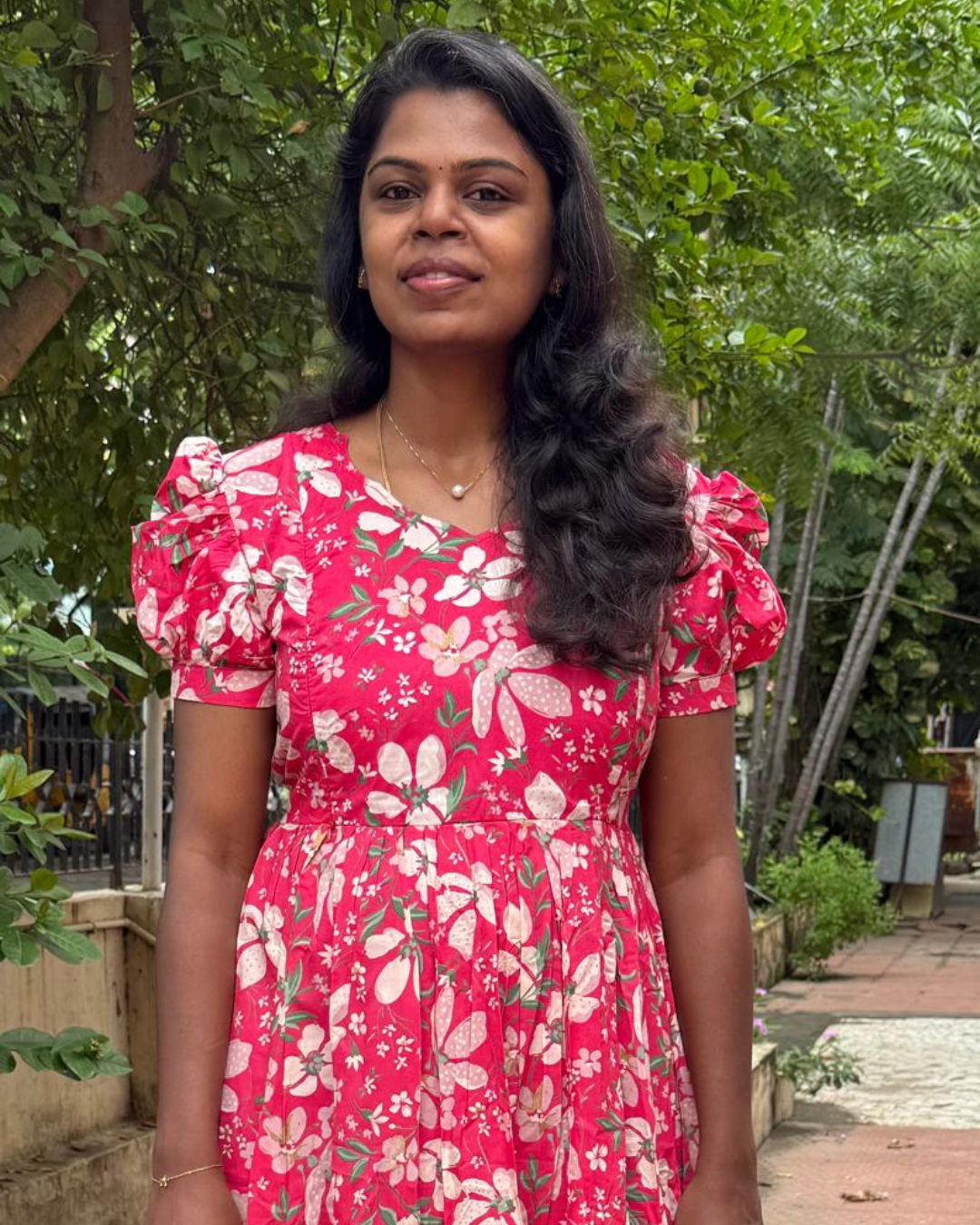 Pink Meadow Feeding Maxi Dress