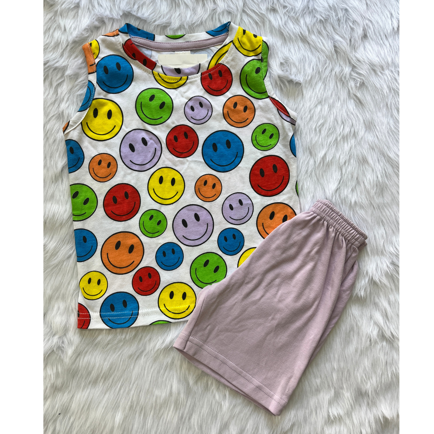 Boys Sleeveless Set - Smiles