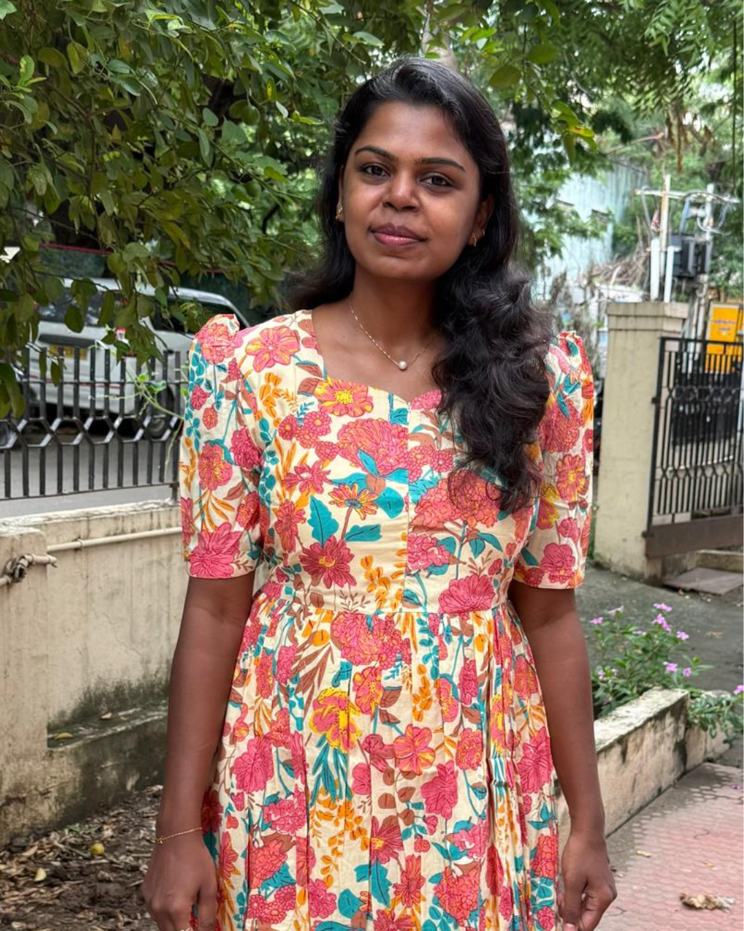 Tropical Garden Feeding Maxi Dress