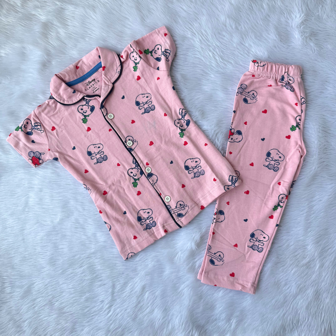 Puppy Kids Collar Night Suit