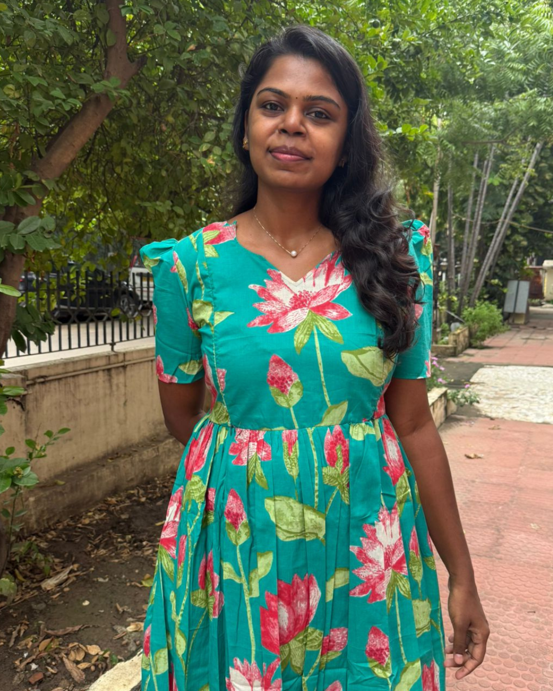 Lotus Charm Feeding Maxi Dress