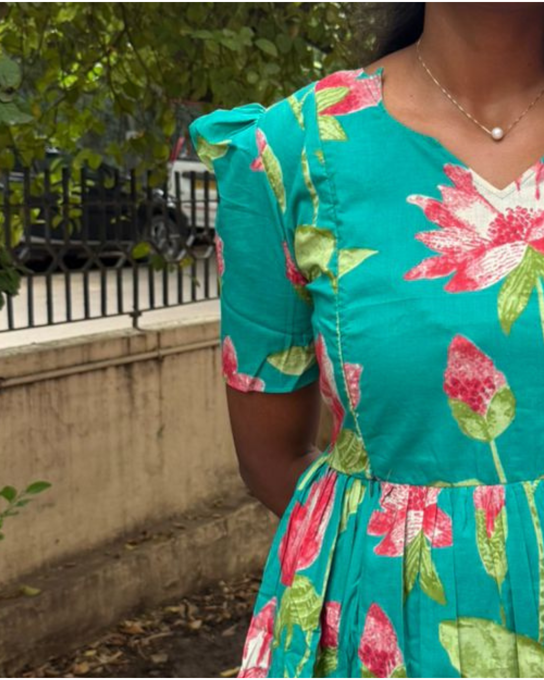 Lotus Charm Feeding Maxi Dress