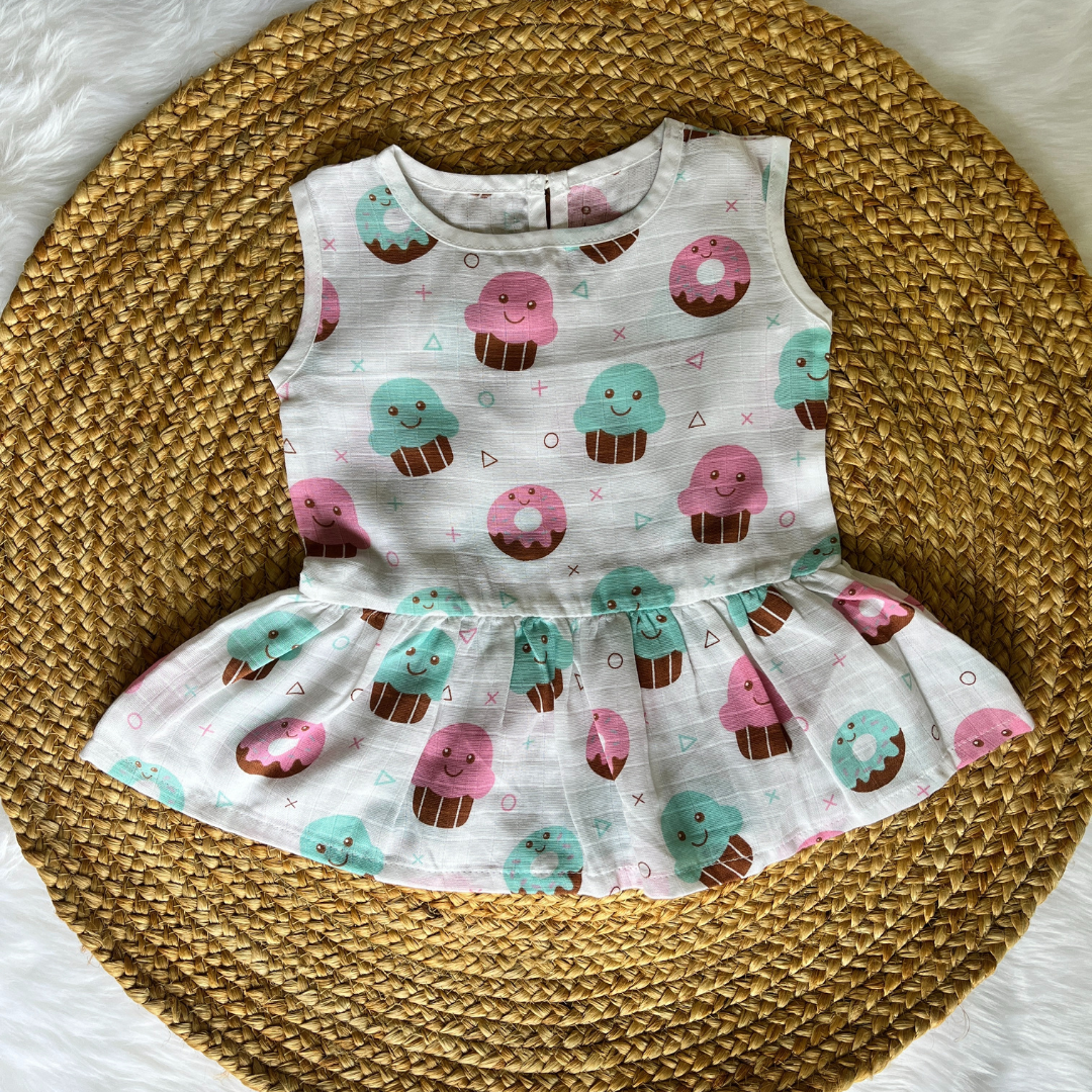 Muslin Button Frock - Cupcake