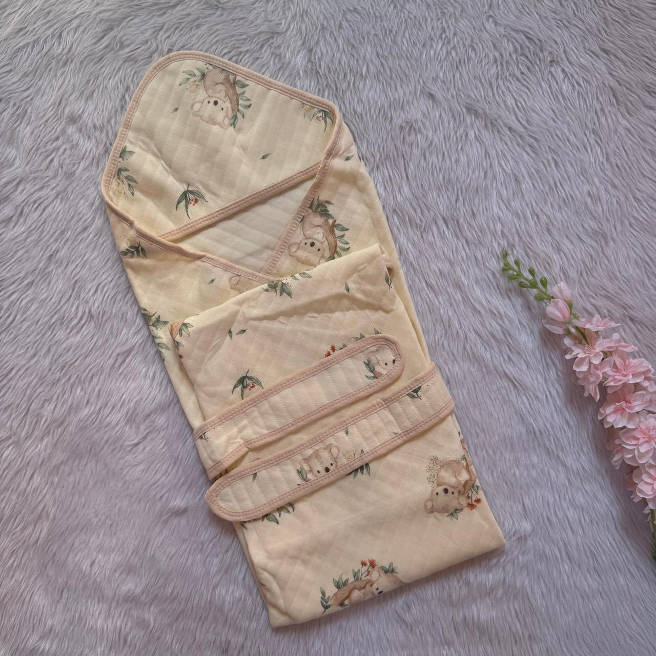 Premium beige Hooded Towel with Belt