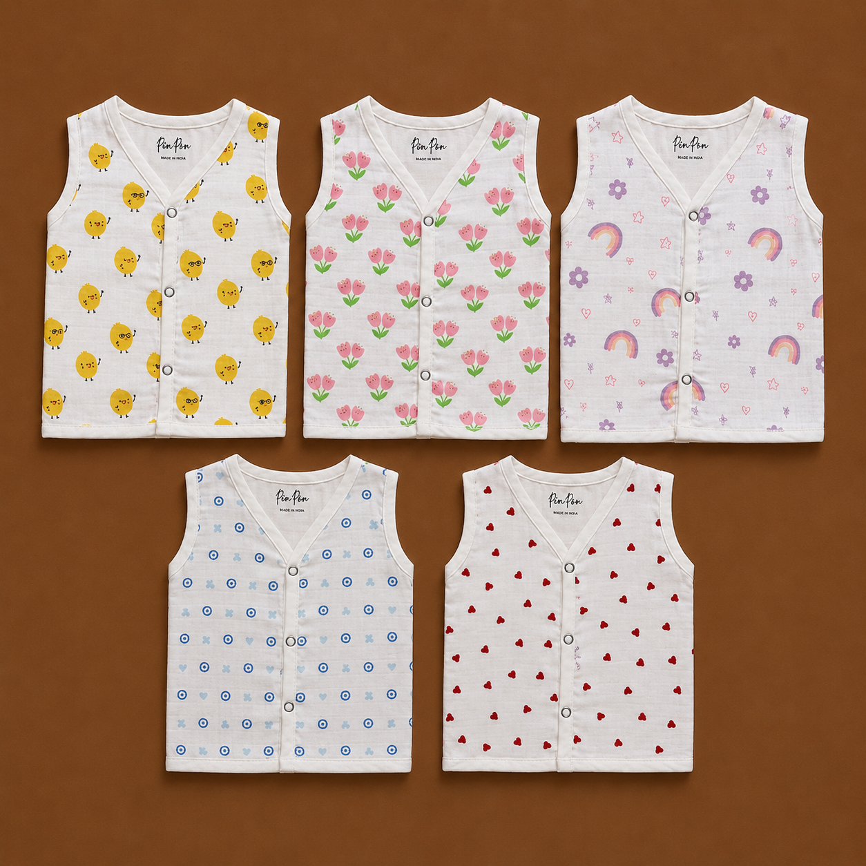 Premium Muslin Baby Jabla Combo (5 pcs)