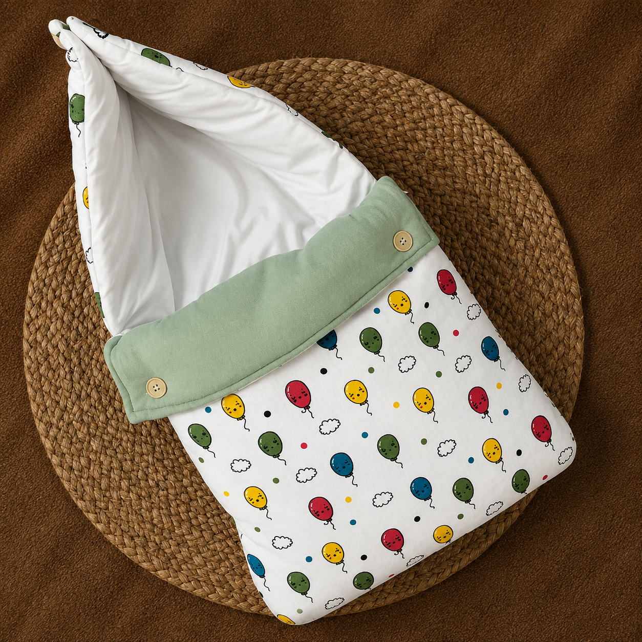 Muslin Baby Carry Bed - Balloon