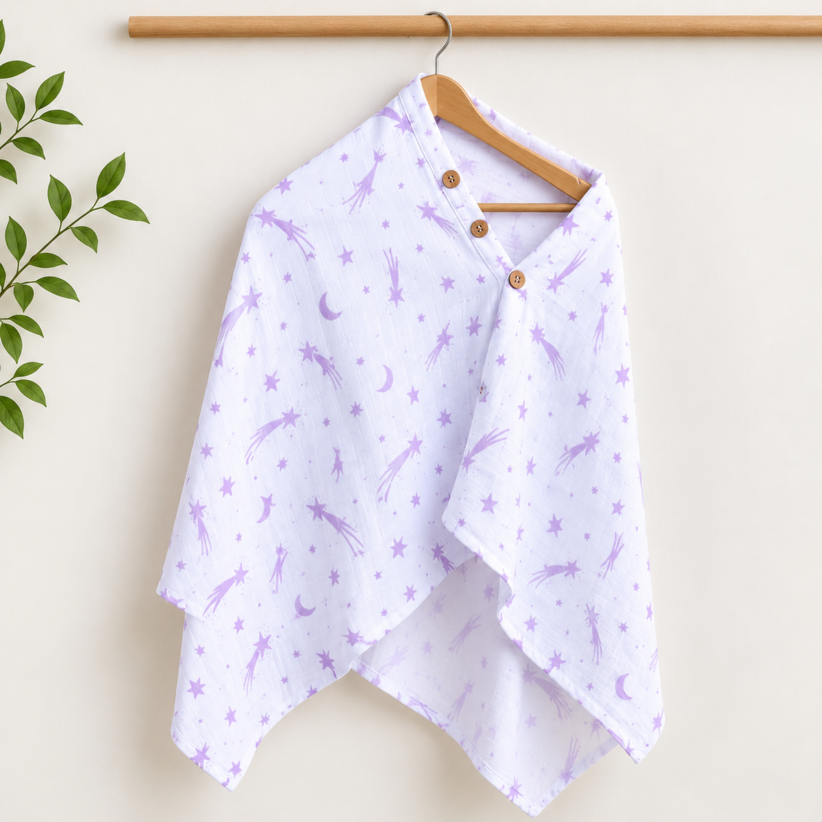 Muslin Feeding Apron | Nursing Cover - Shooting Star