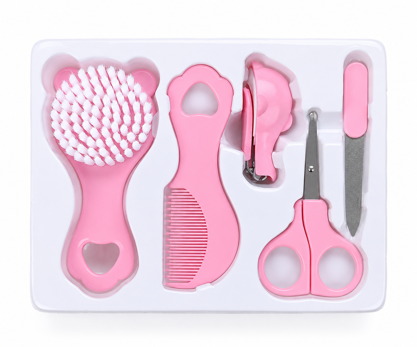 Baby Grooming Kit 5 in 1 Nailcare Sets - Pink