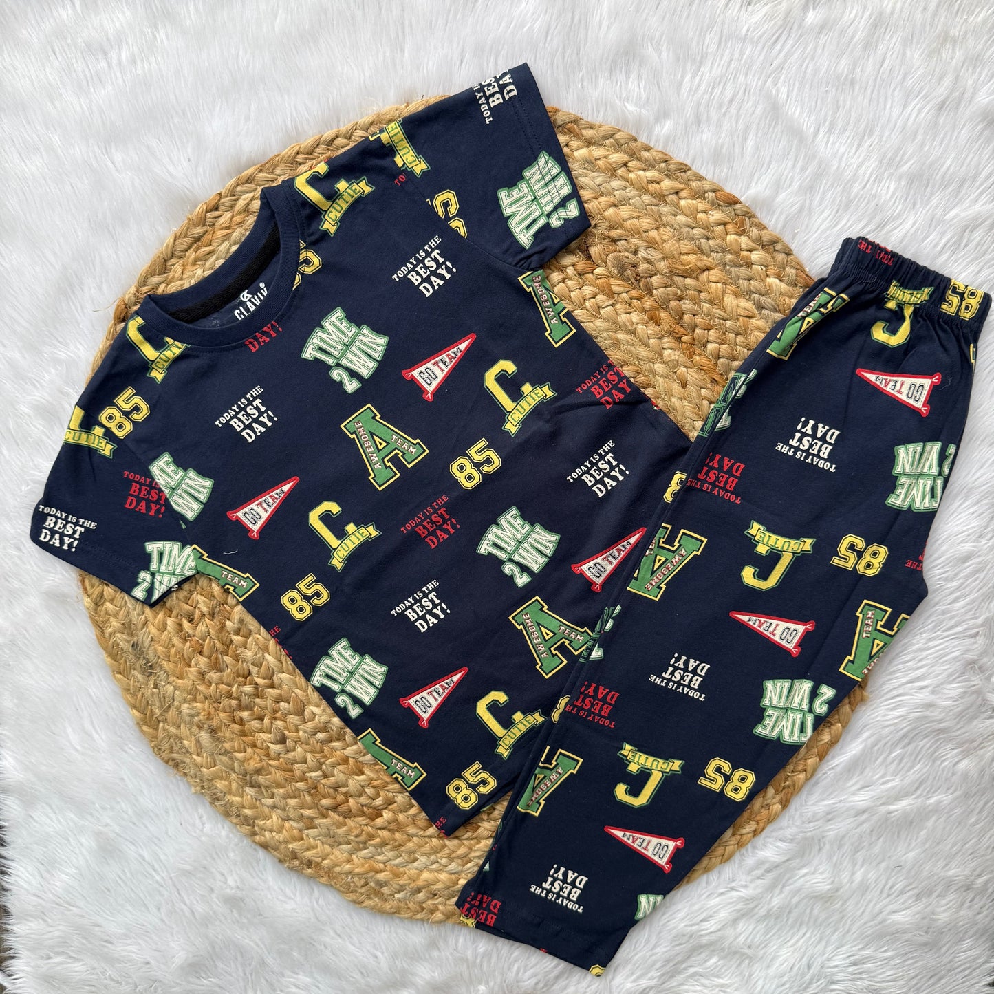 Kids Pant Co-Ord Sets - Team Game