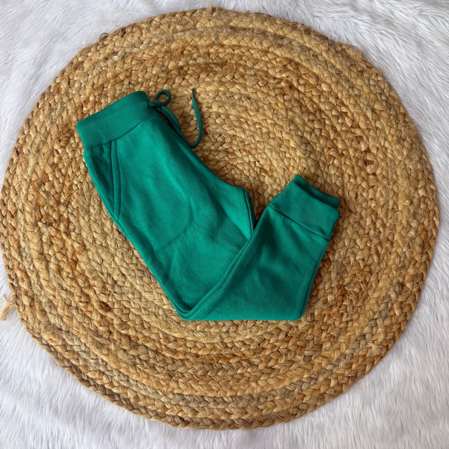 Kids Unisex Jogger Pants - peacock green