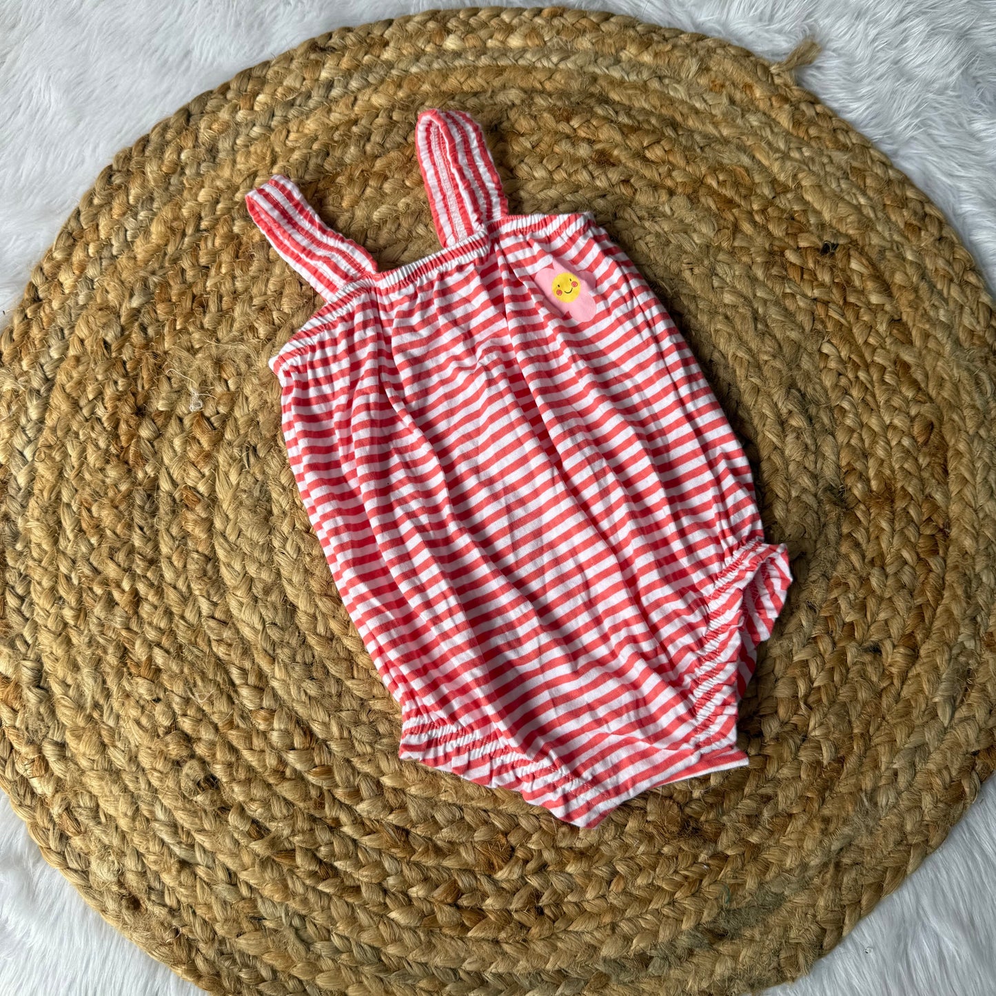 Baby Romper - Pink Stripes
