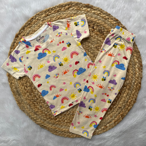 Kids Pant Co-Ord Sets - Rainbow