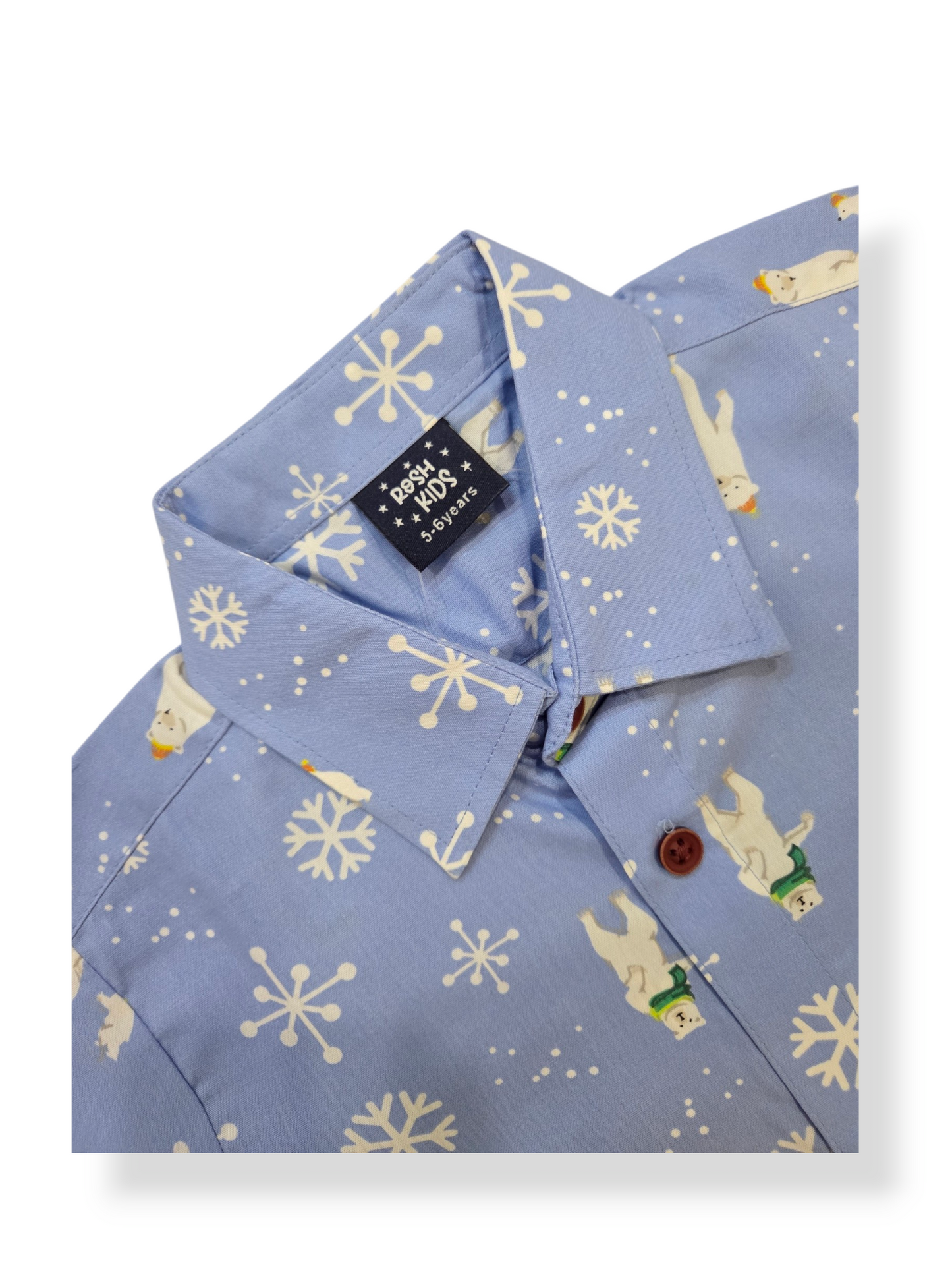 Boys Shirt and Shorts Set - Blue SnowBear