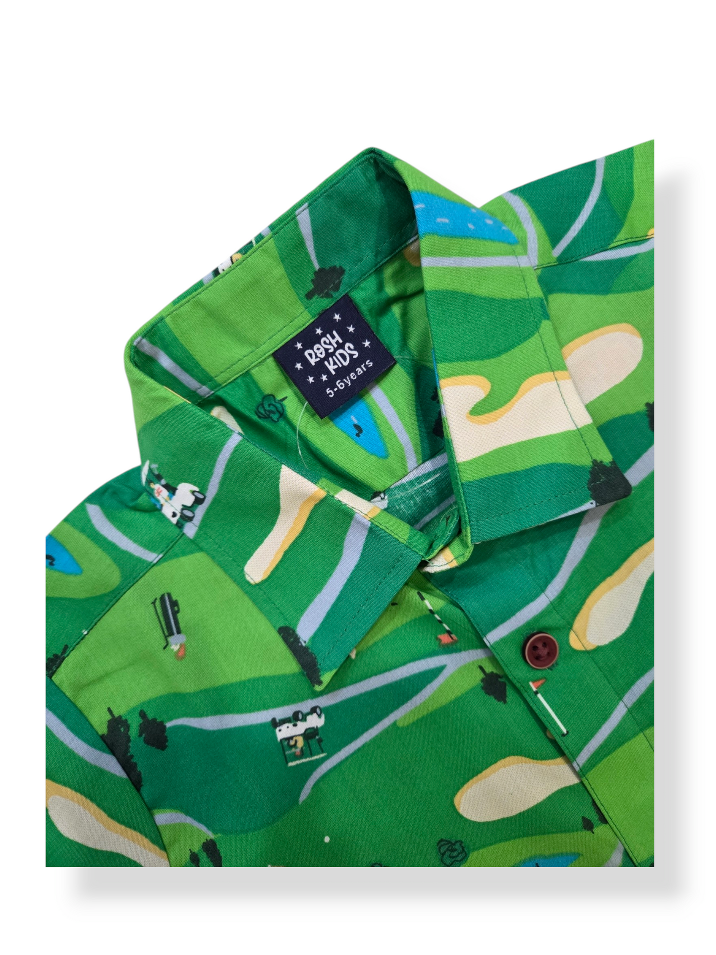 Boys Shirt and Shorts Set - Green