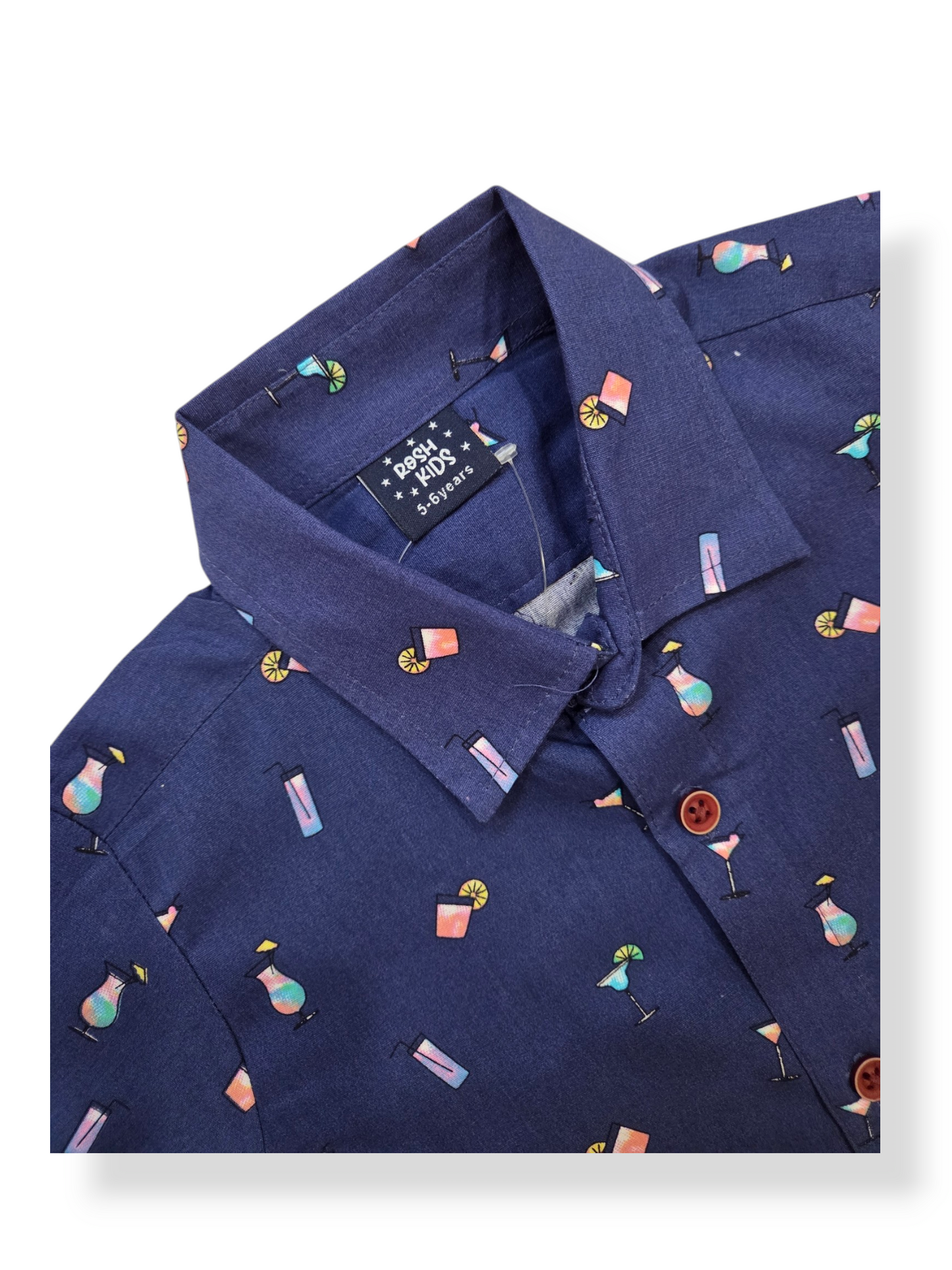 Boys Shirt and Shorts Set - Navyblue