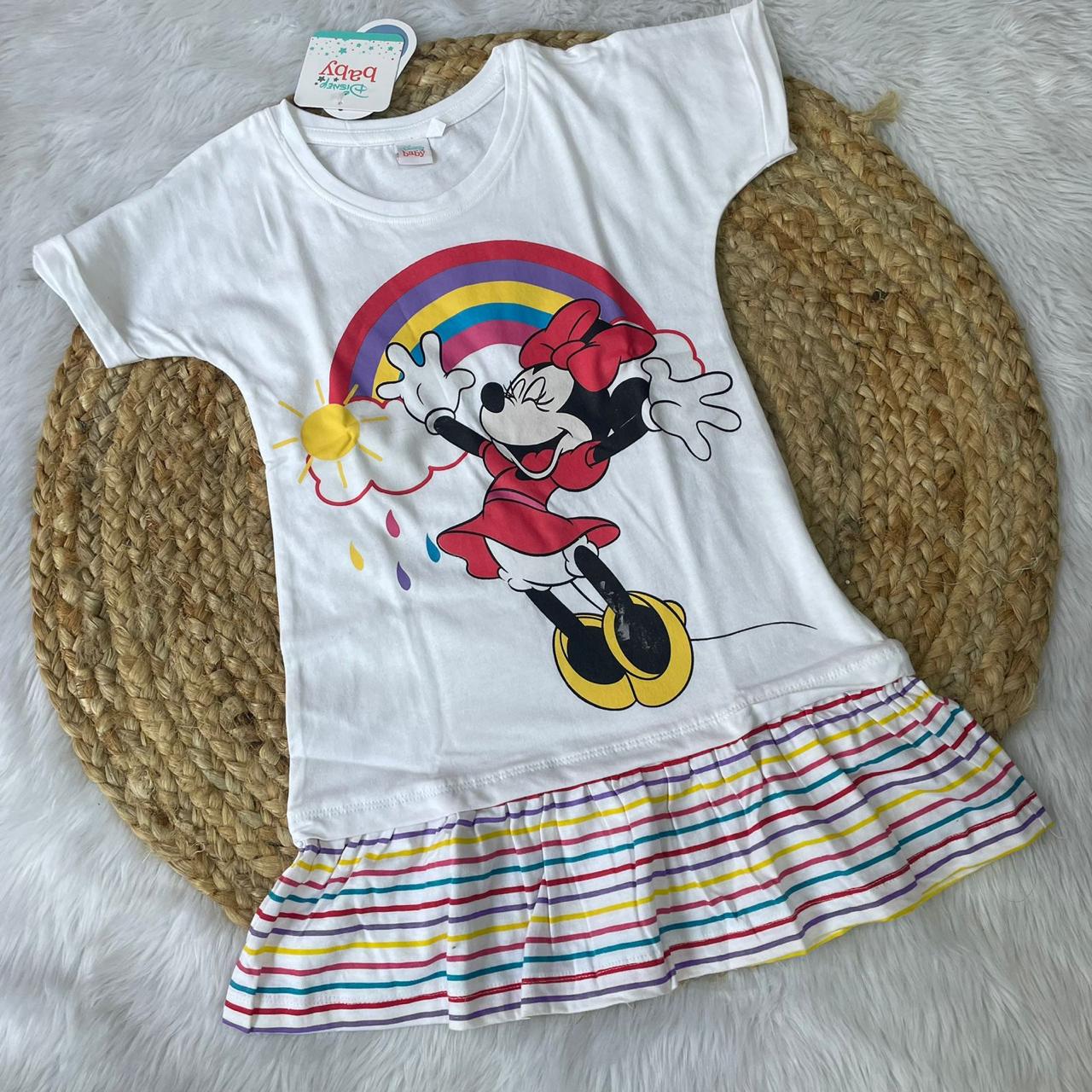 Girl Frocks - Rainbow Mickey