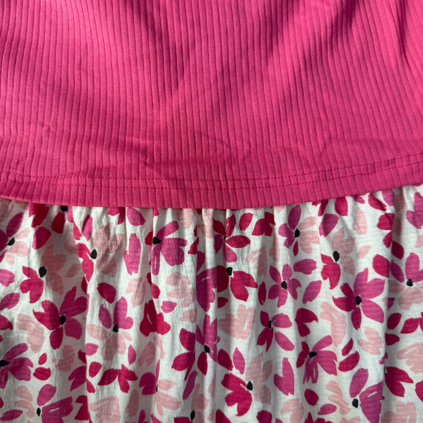 Fuchsia & Flowers - Dual Colour Zipless Criss Cross Maternity Wear