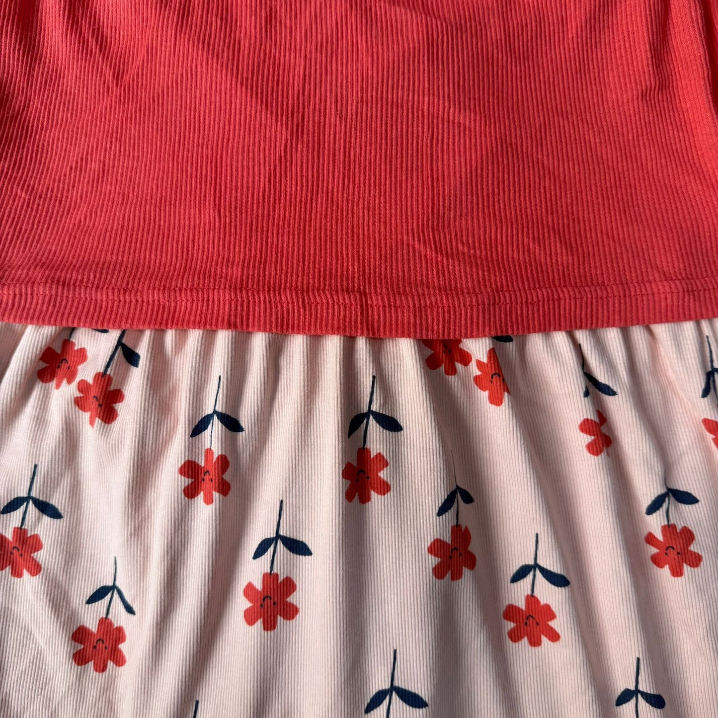 Orange & Flowers - Dual Colour Zipless Criss Cross Maternity Wear