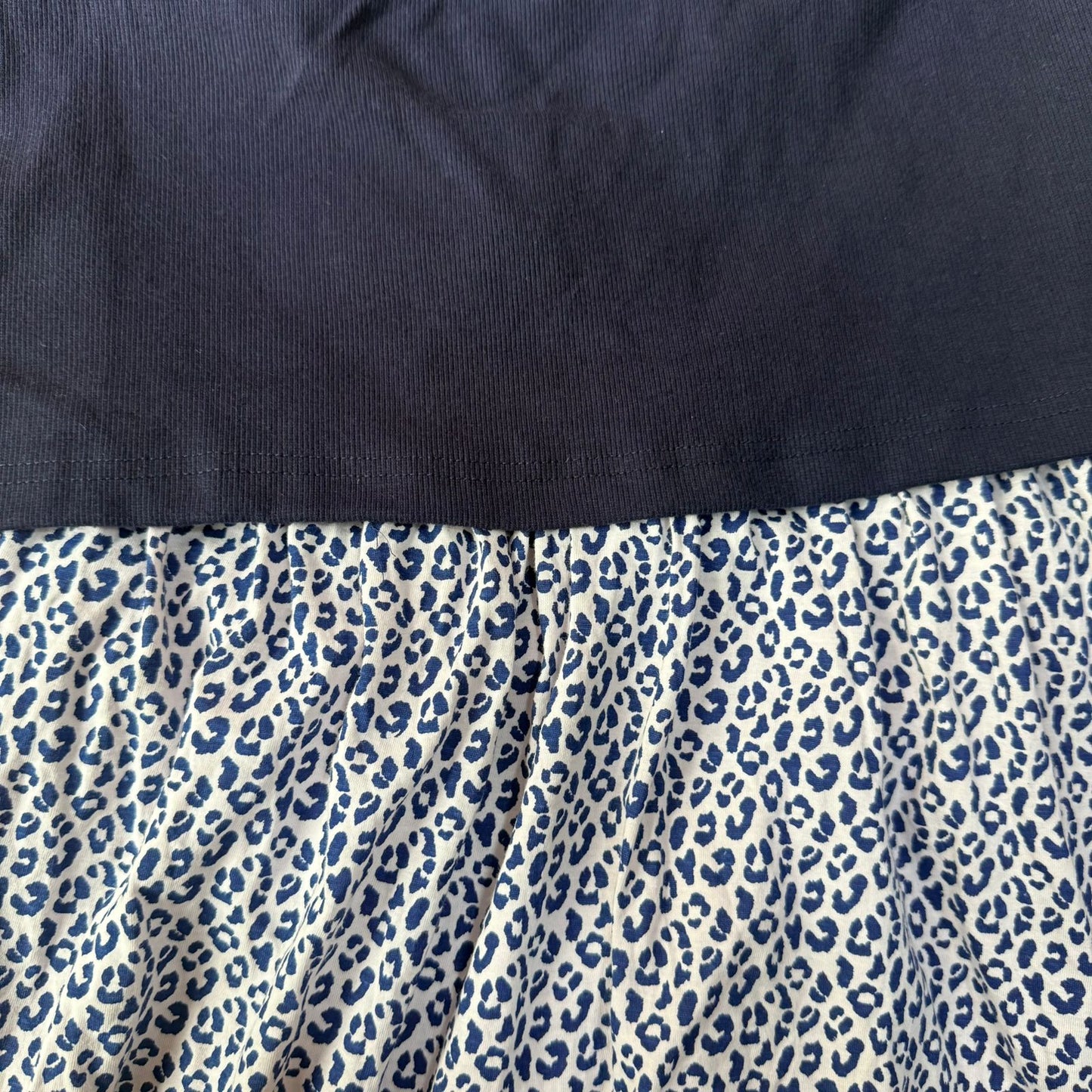 Blue & Leopard - Dual Colour Zipless Criss Cross Maternity Wear