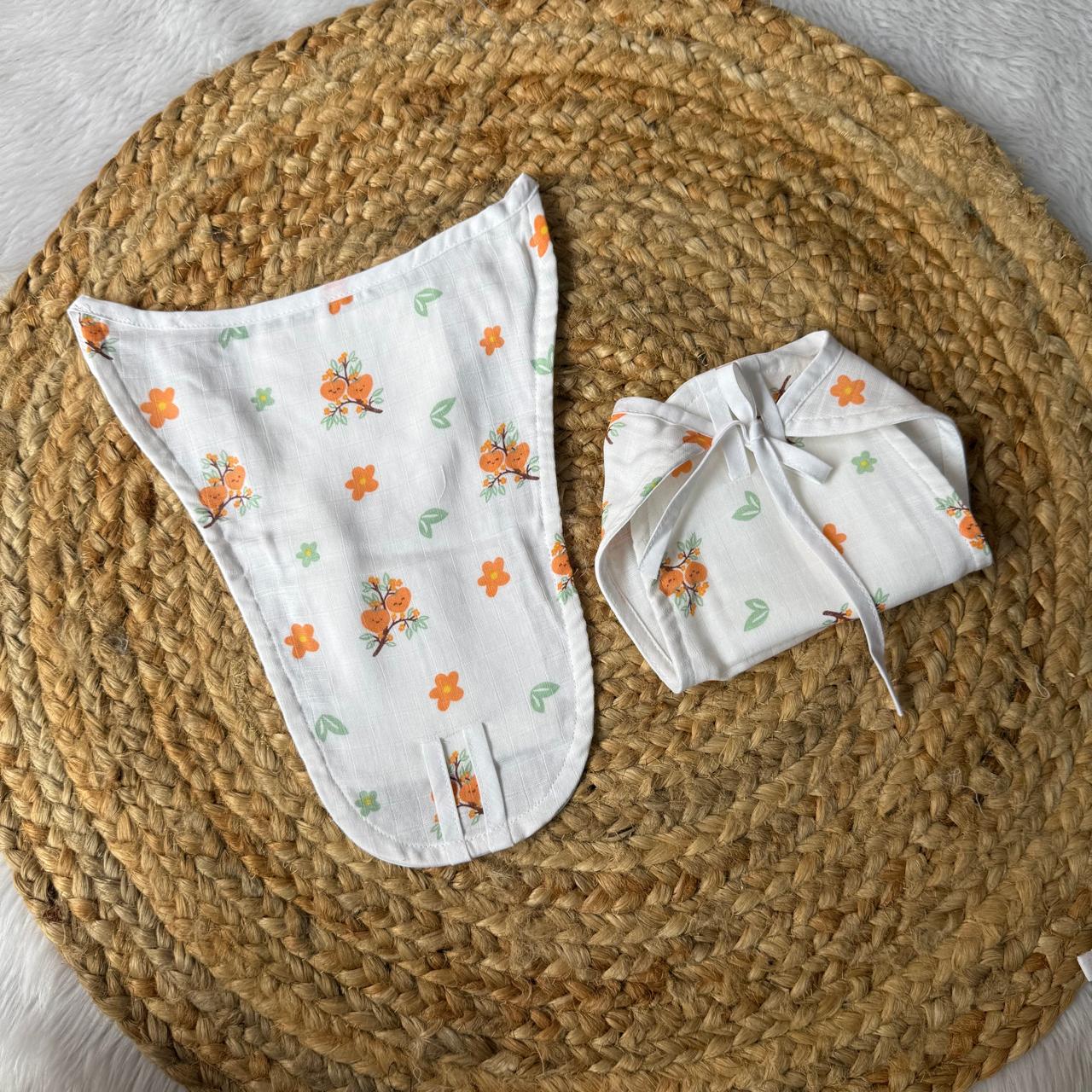 Muslin Baby Nappy - Floral