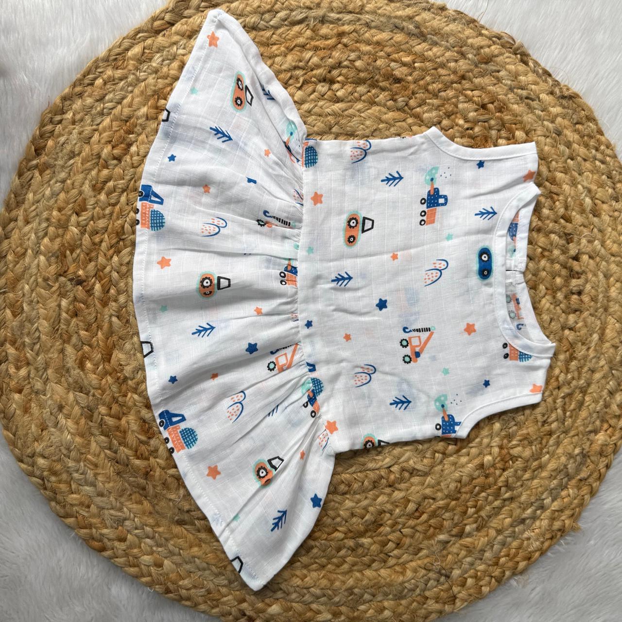 Muslin Button Frock - Truck