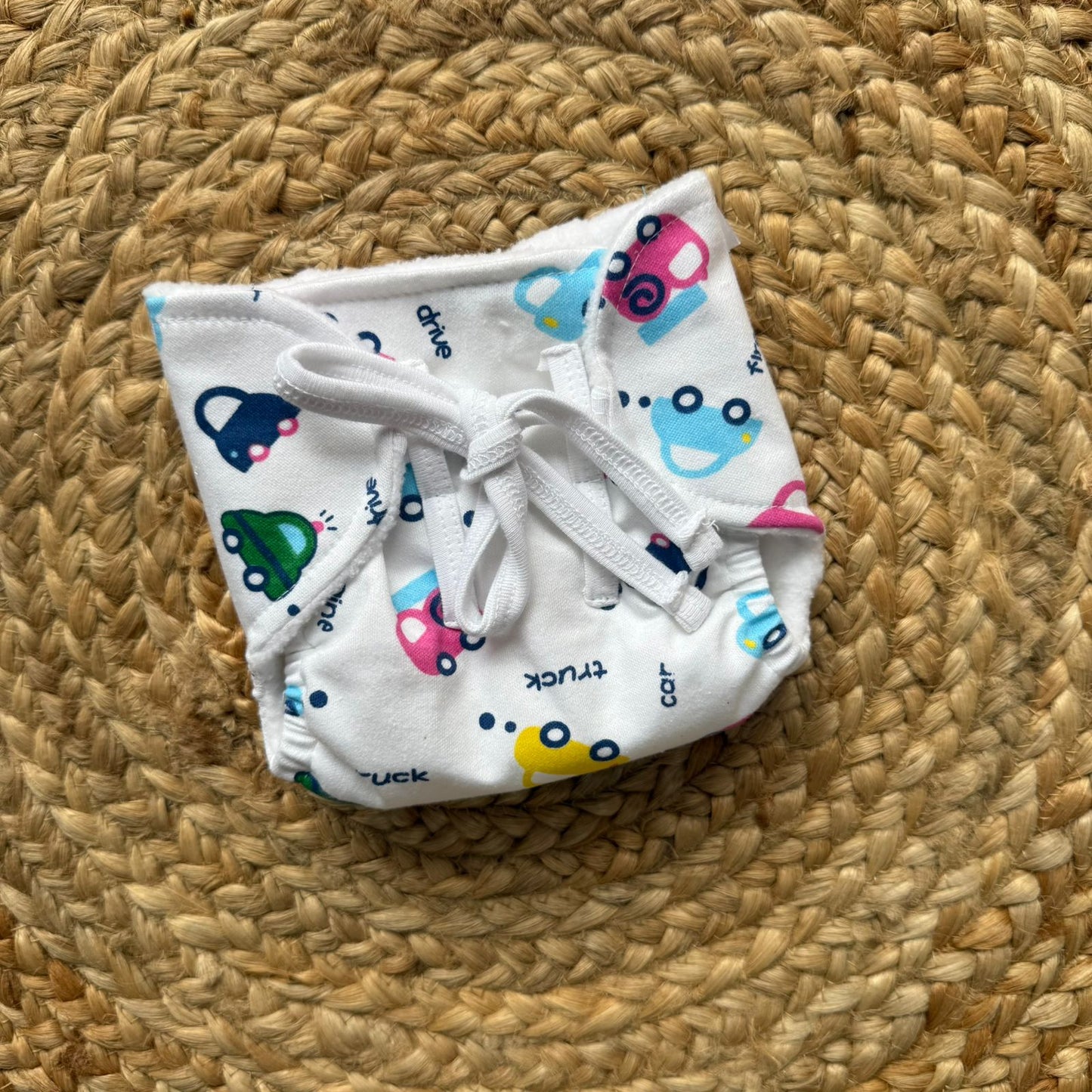 Muslin Baby Nappy - Cars