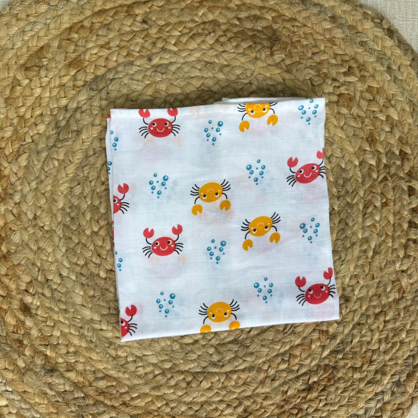 Muslin Swaddle/ Towel - Crab