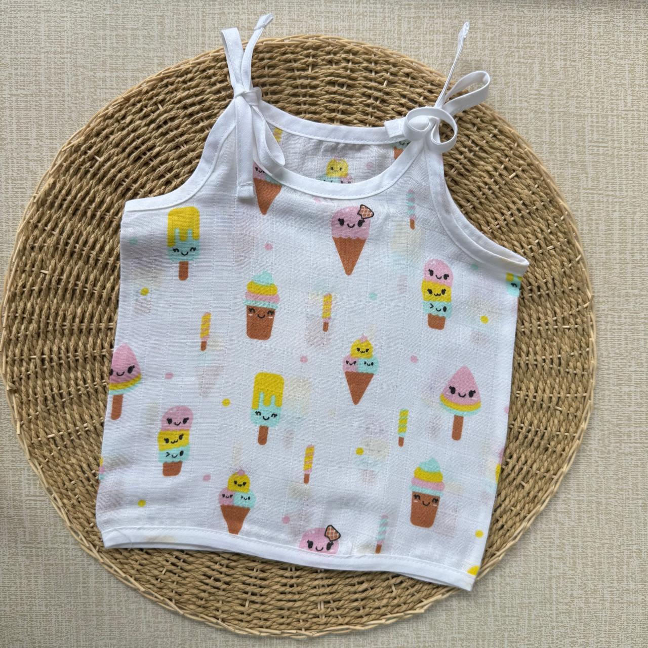 Muslin Baby Knot Jabla - Ice cream