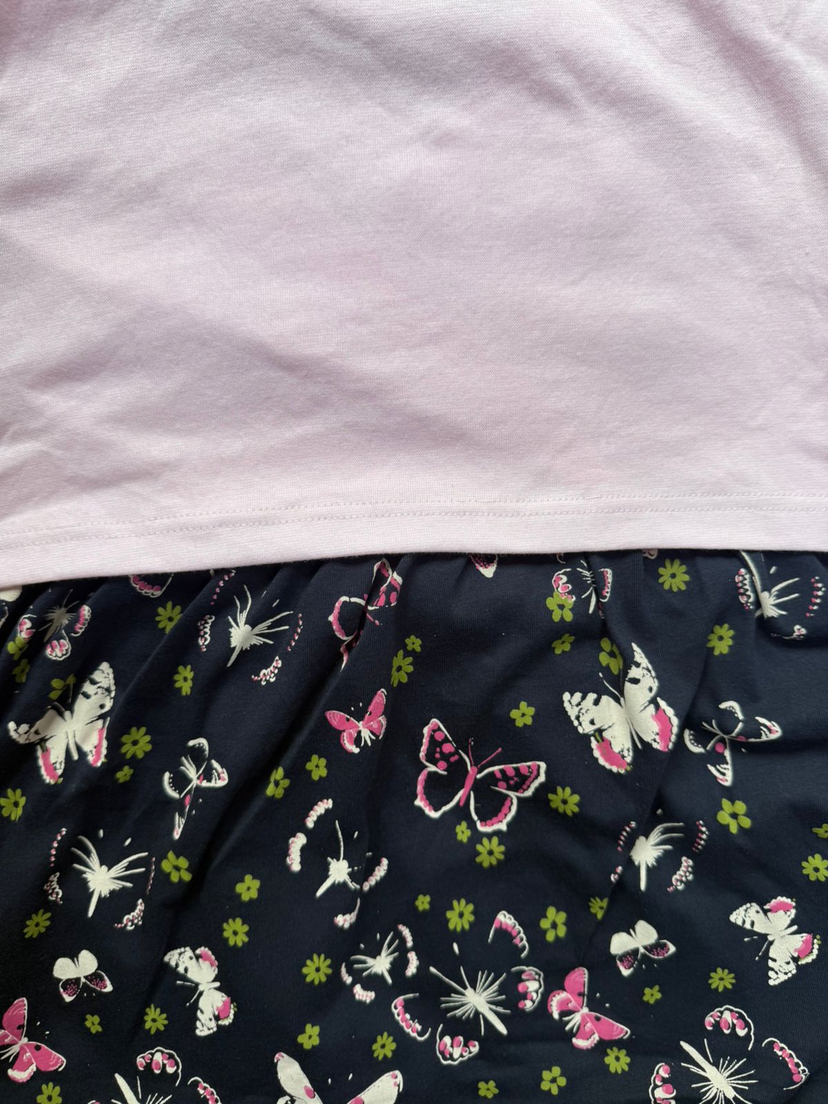 Pink and Black Butterflies - Dual Colour Zipless Criss Cross Maternity Wear