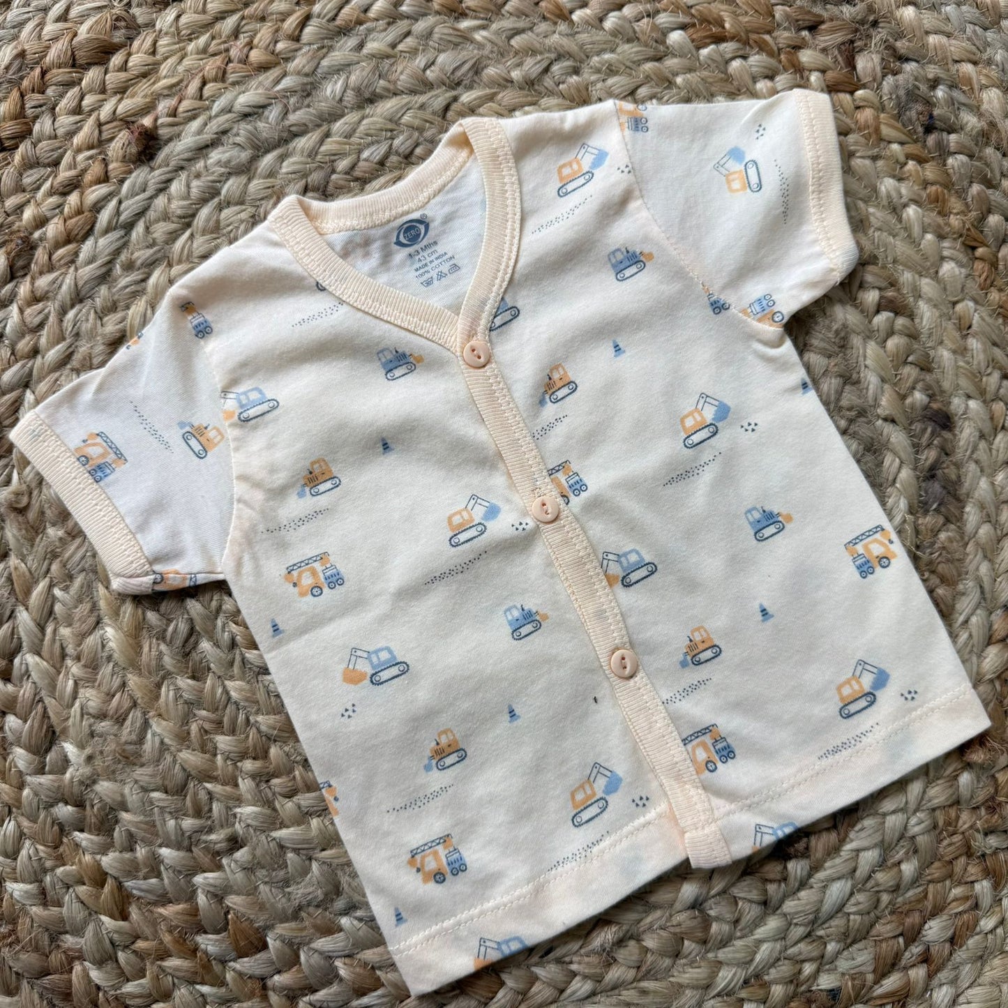 Knitted Baby Jabla with Sleeve - Orange