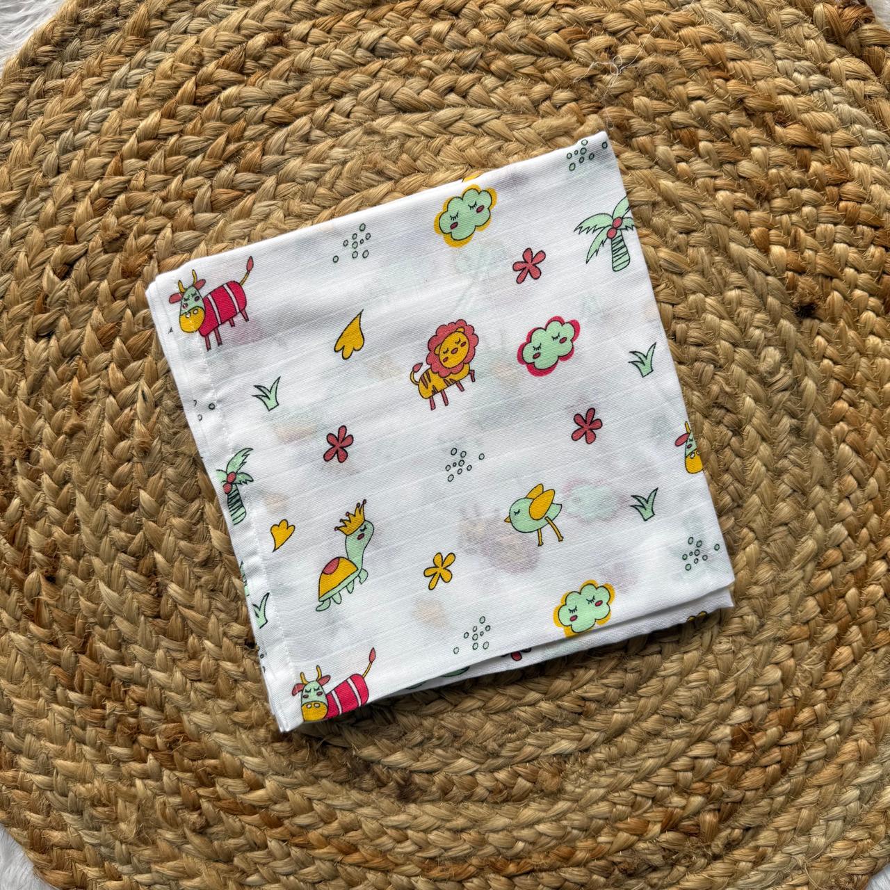 Muslin Swaddle/ Towel - Animals