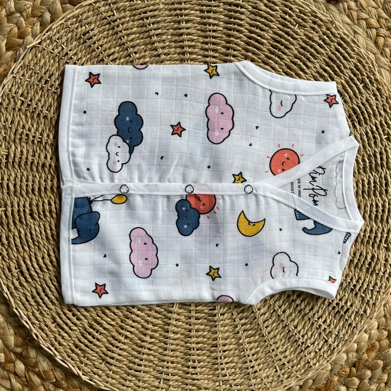 Muslin Baby Jabla - Clouds & Elephant