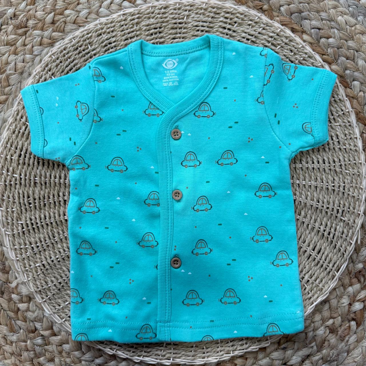 Knitted Baby Jabla with Sleeve - Peacock Green