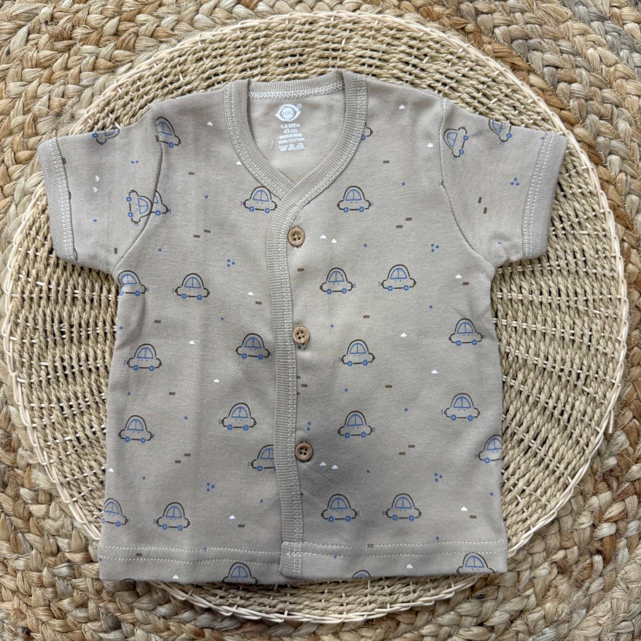 Knitted Baby Jabla with Sleeve - Brown car