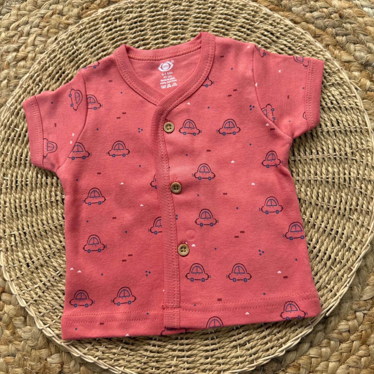 Knitted Baby Jabla with Sleeve - Brick Red