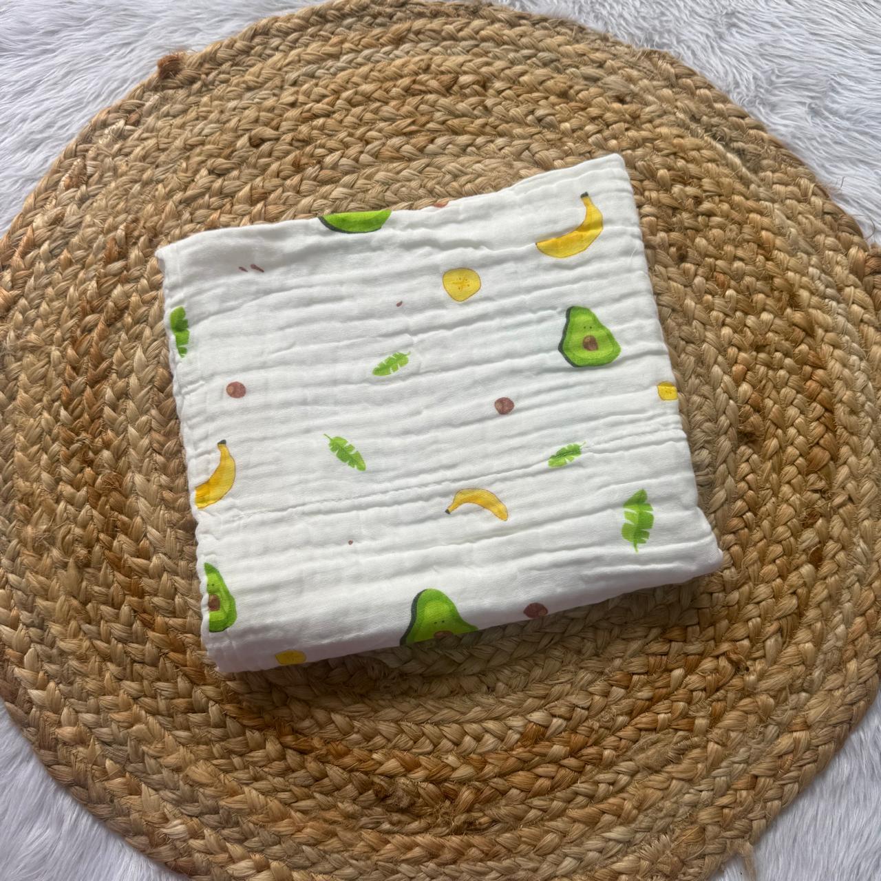 Muslin 6 Layer Bath Towels - Avacado