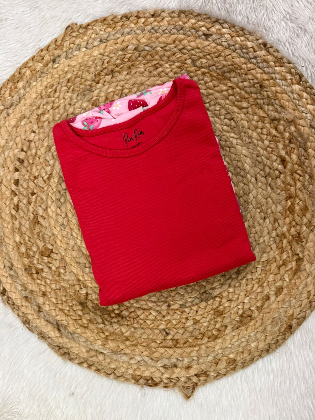 Strawberry Pink - Dual Colour Zipless Criss Cross Maternity Wear