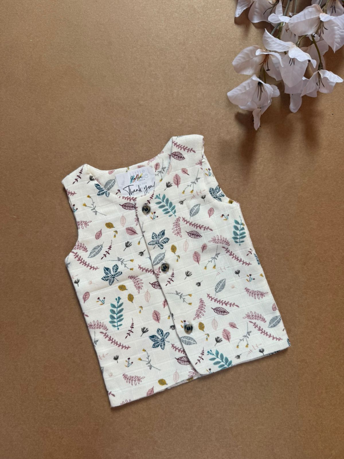 Double Layer Muslin Baby Jabla - Leaves