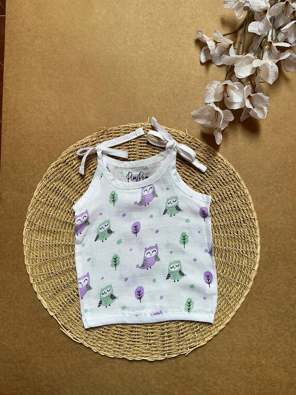 Muslin Baby Knot Jabla - Owl