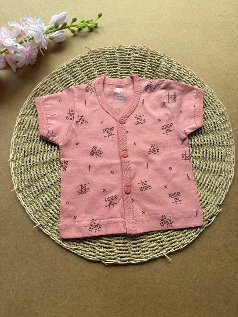 Knitted Baby Jabla with Sleeve - Peach