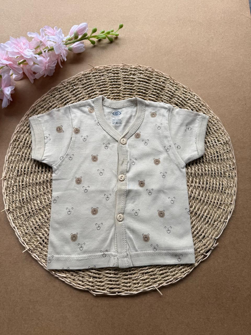 Knitted Baby Jabla with Sleeve - Cream Face