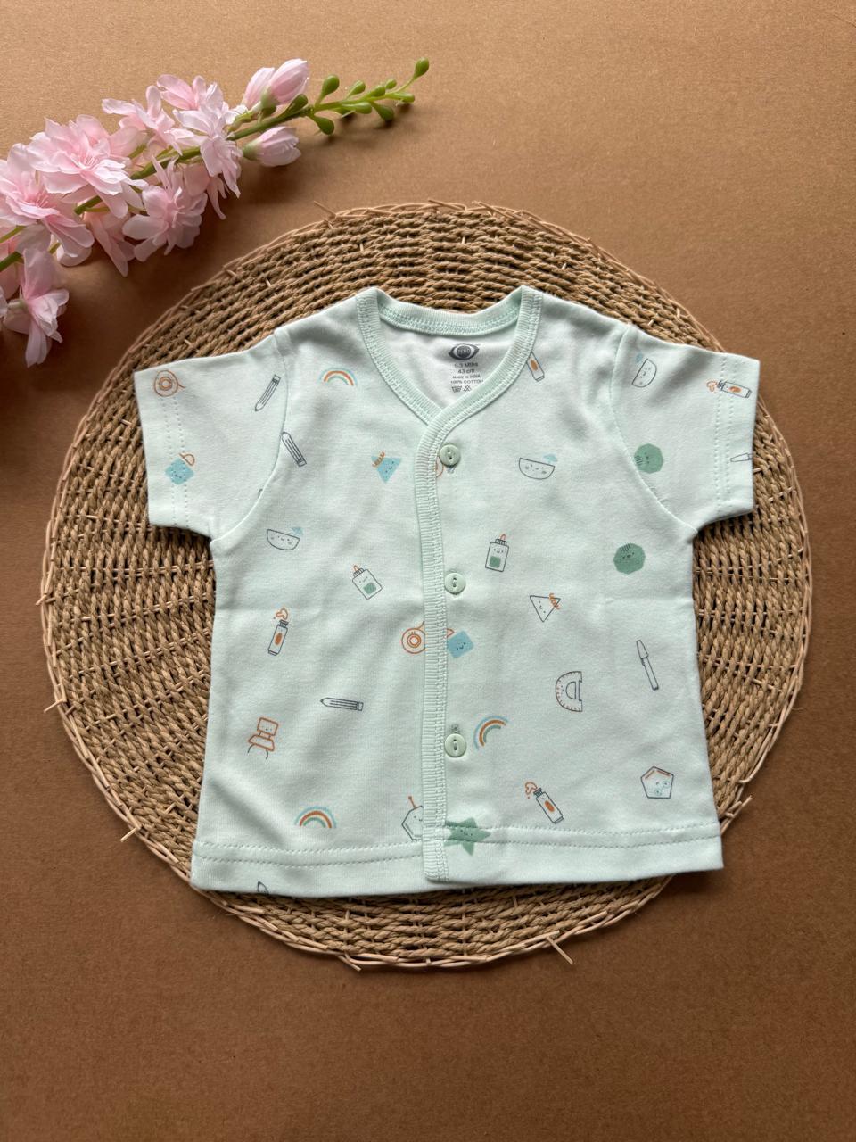 Knitted Baby Jabla with Sleeve - Green Things