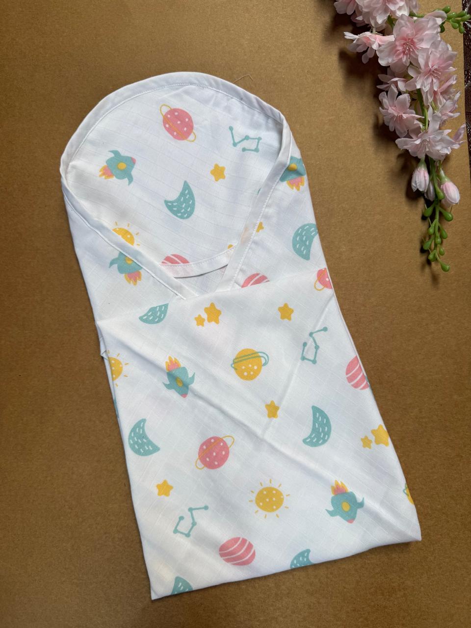 Muslin Hooded Towel - Solar System