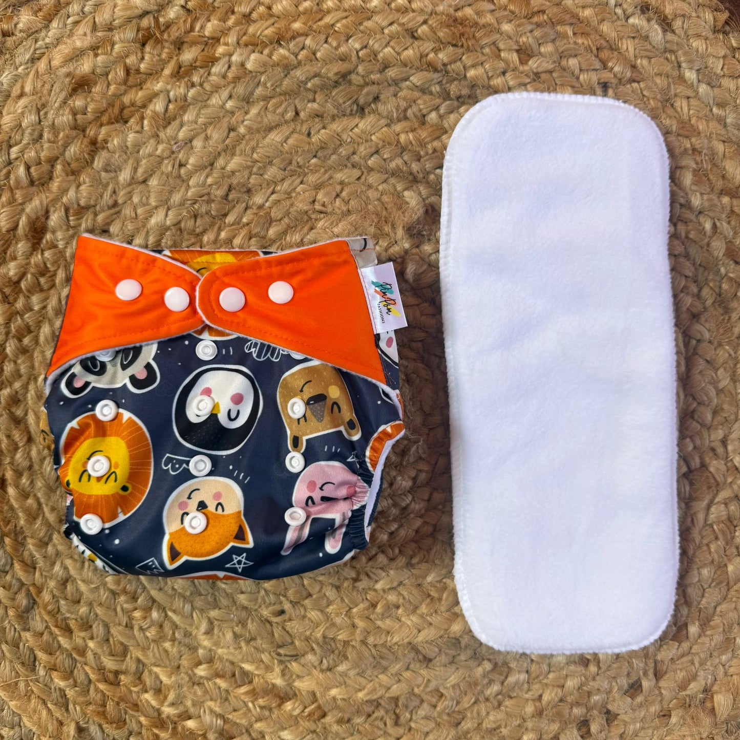 OneFit Free Size Cloth Diapers - Animals faces