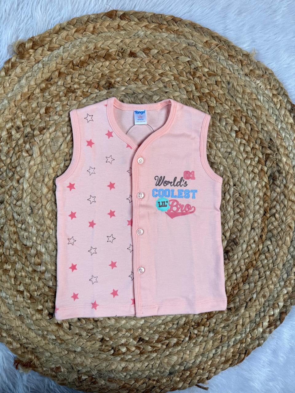 Baby Vest – Pink Star