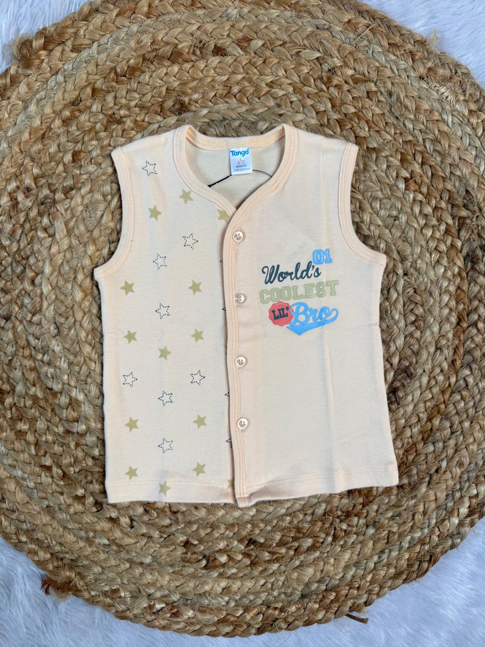 Baby Vest – Orange Star