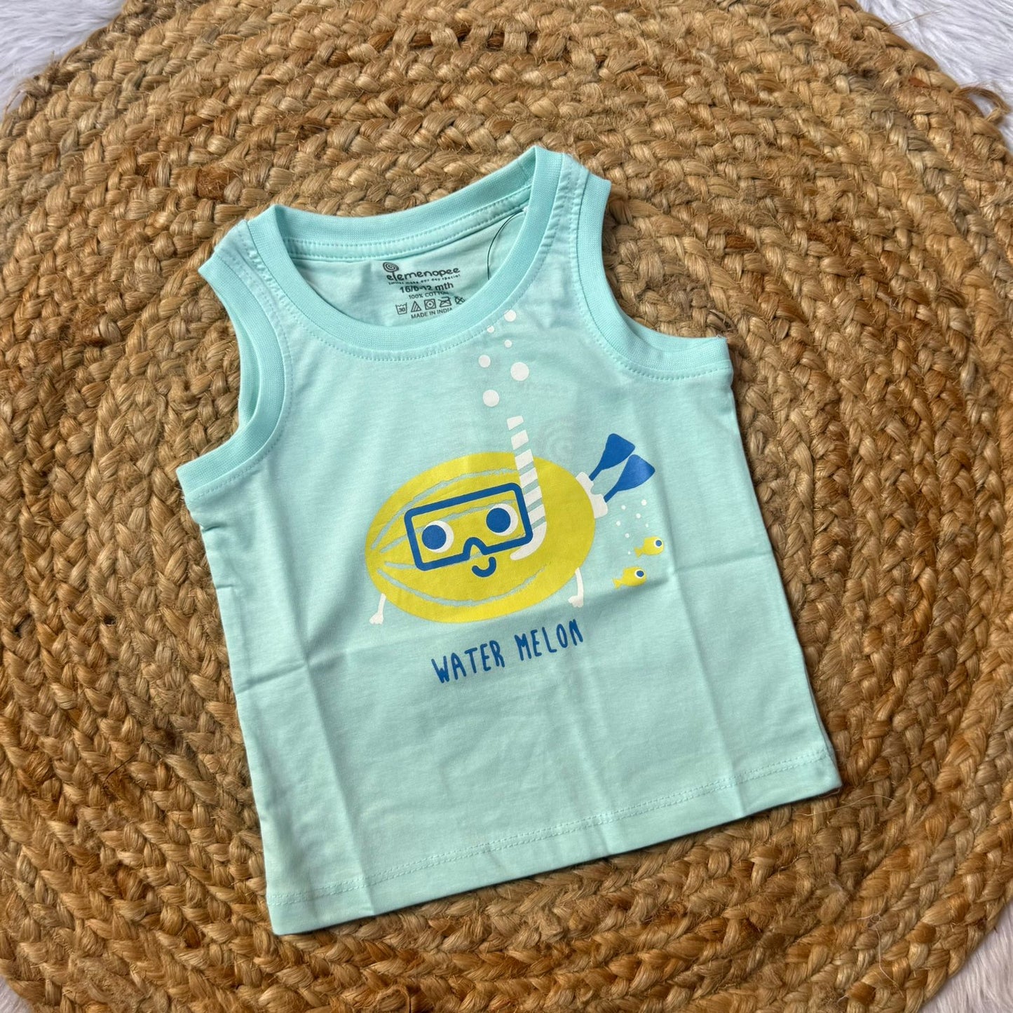 Baby Vest – Blue Watermelon