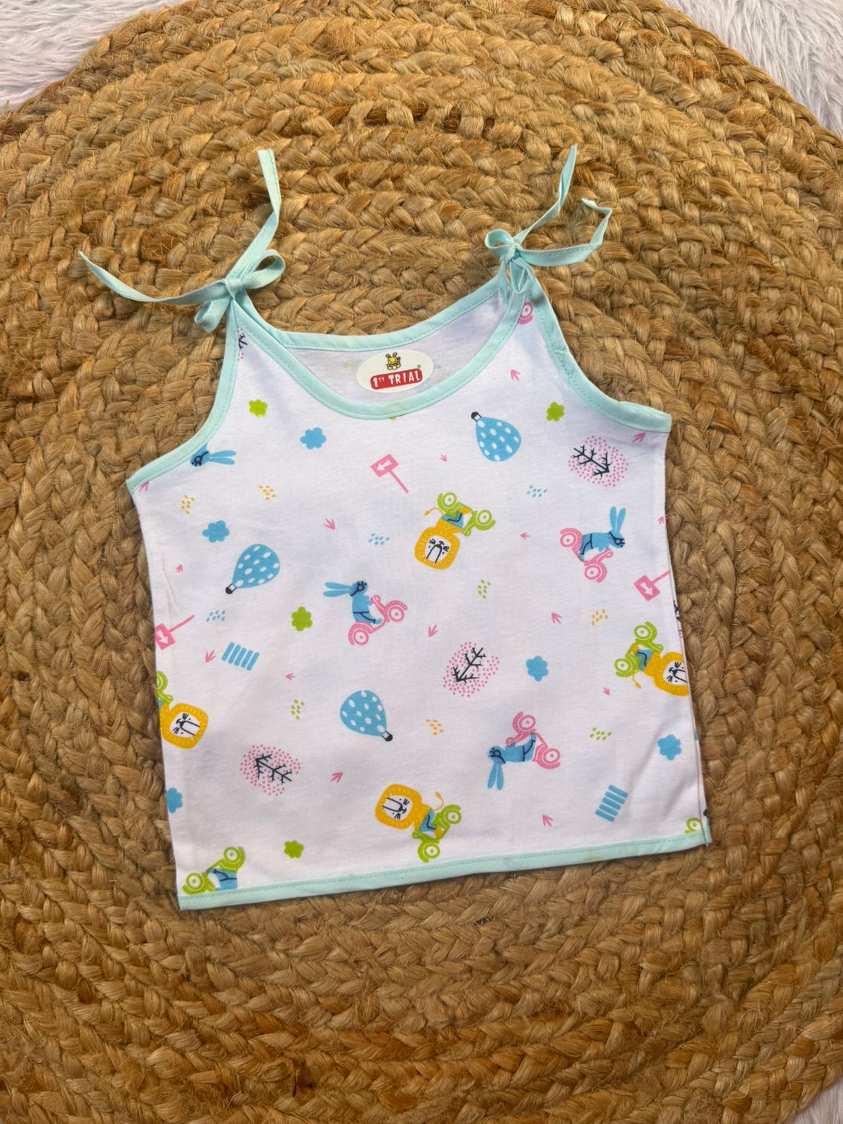 Baby Knot Jabla - White & SkyBlue